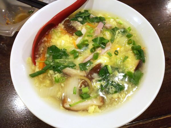 「鯛柚子塩あんかけそば（＋おつまみ油そば）」@立ち呑み居酒屋 金町製麺の写真