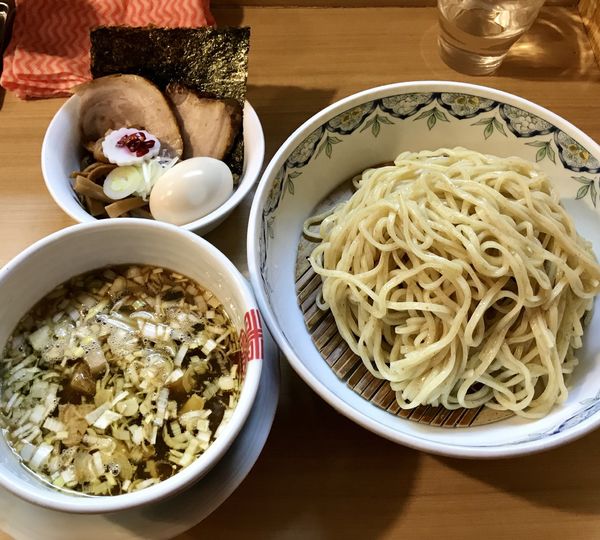 「豚鴨つけそば＋味玉」@中華そば 多賀野の写真