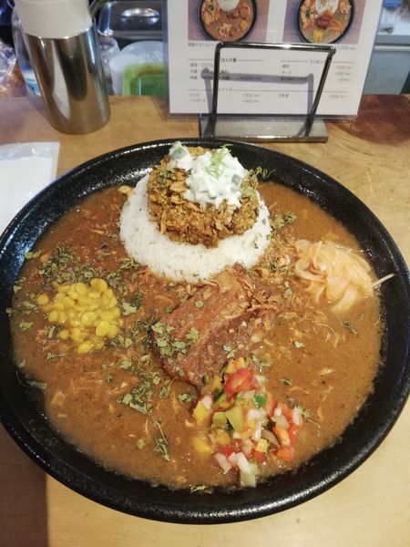 「あい盛りポークカレー　1200円」@神田カレー屋 ツバキの写真