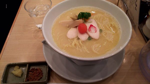 「鶏白湯Soba(980円)・麺大盛(100円)」@銀座 篝 大手町店の写真