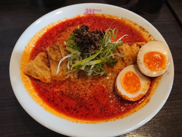「【限定】排骨担々麺900円＋ライス120円＋味玉 他」@中華蕎麦 瑞山（ZUIZAN）の写真