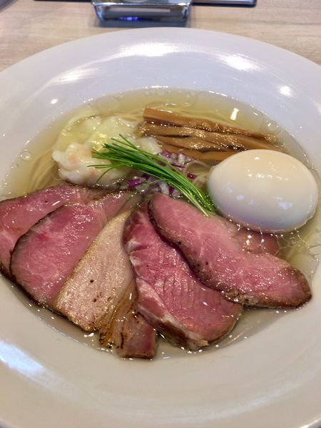 「特製 中華蕎麦〈塩〉‬1,150円」@宍道湖しじみ中華蕎麦 琥珀 東京本店の写真