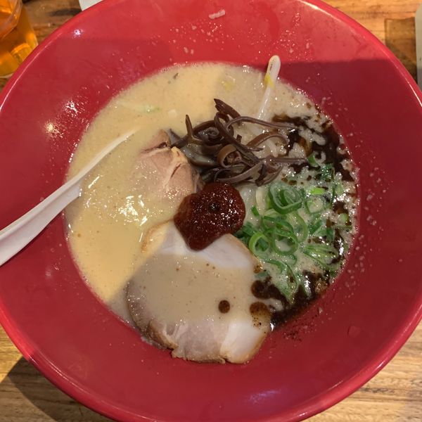 「赤丸新味850円＋ねぎ80円。」@博多一風堂 横浜西口店の写真