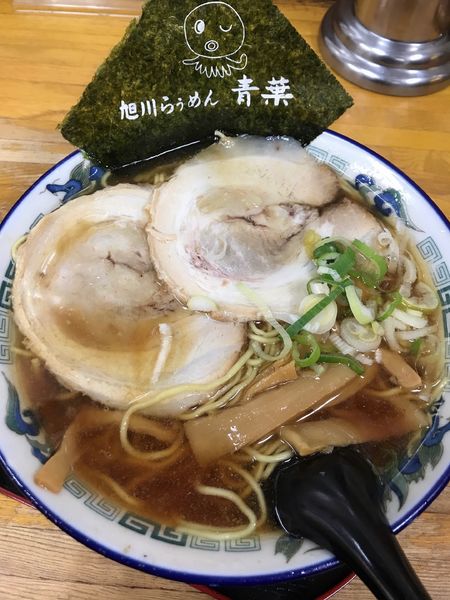 「正油らぅめん(大盛)」@旭川らぅめん青葉 本店の写真