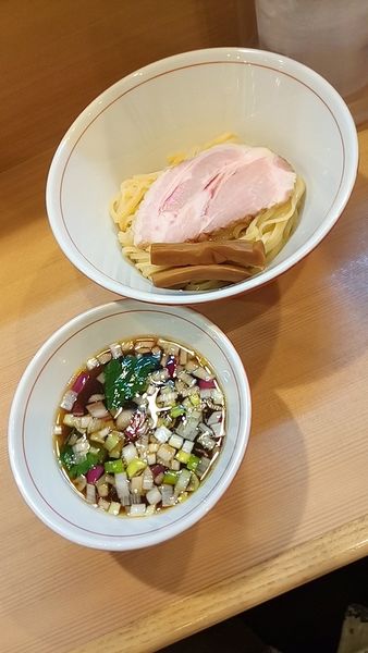「つけ麺（油少なめ）８５０円」@麺処もみじの写真