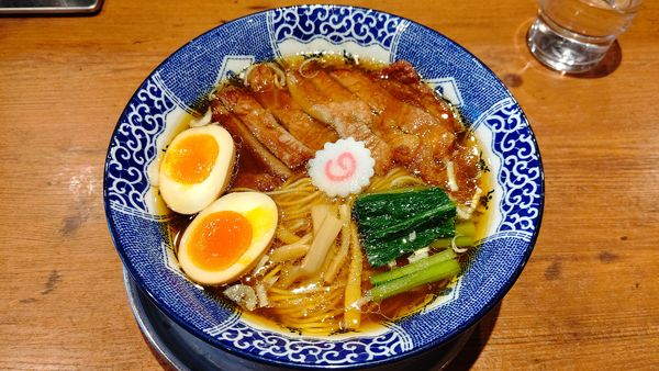 「パーコー麺1000円+味玉(クーポン)」@ハマカゼ拉麺店の写真