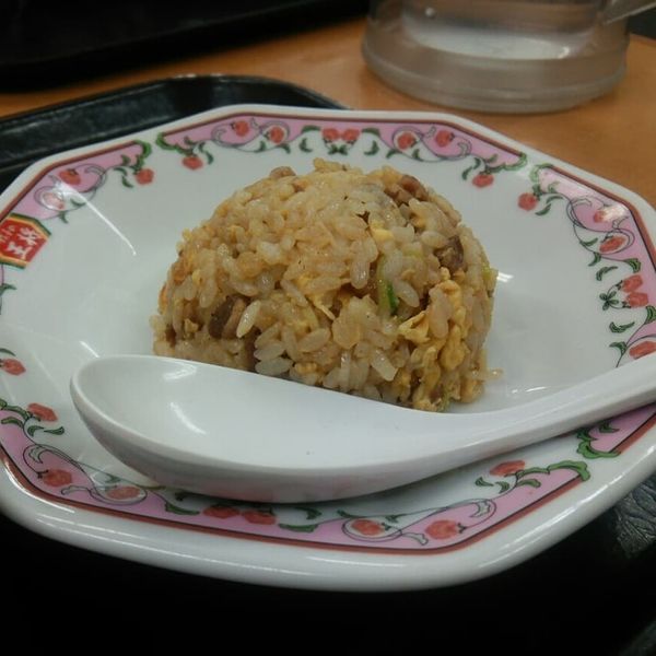 「王将ラーメン＋ハーフ焼き飯＋餃子３個」@餃子の王将 戸越銀座店の写真