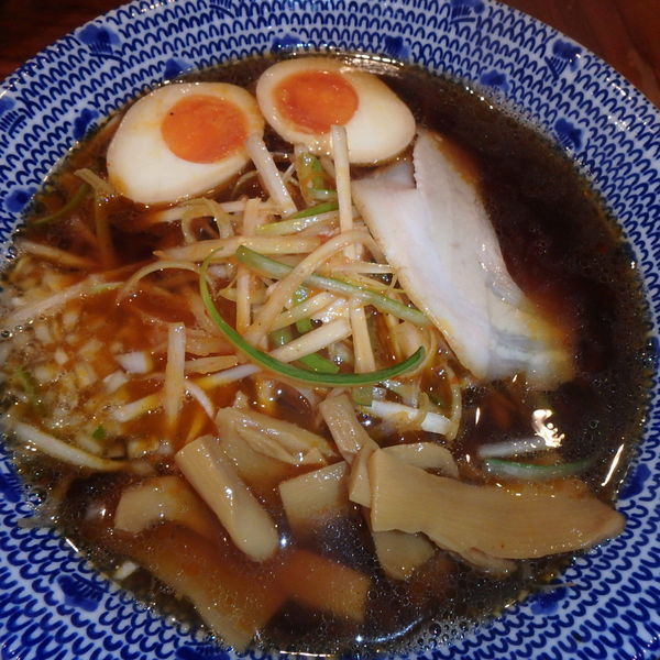 「ネギラーメン(700円)半ライス(50円)味玉(50円)」@弘富の写真