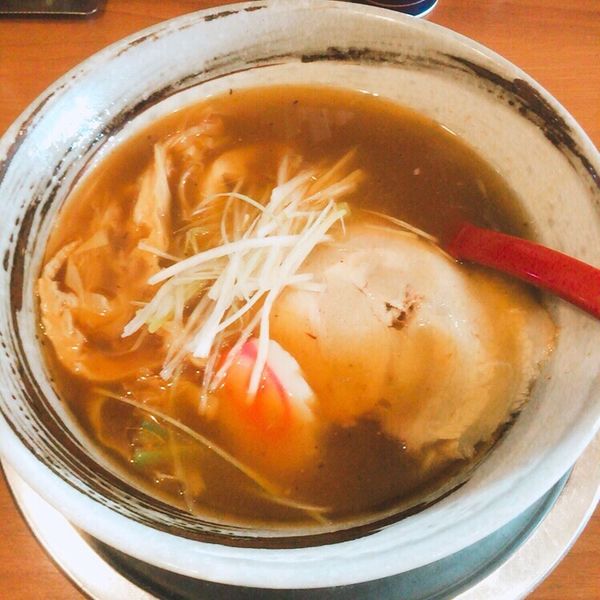 「あごだしらーめん700 半麺(-50)」@栄昇らーめんの写真