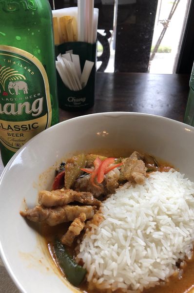 「カレー(日替わり)とライスセット」@スウィートバジルの写真