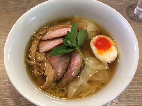 「特製三位一体(豚×煮干し×蜆)(並)1100円」@中華そば 和渦 TOKYOの写真