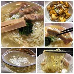 鶏そば 780円 ミニ麻婆丼 300円