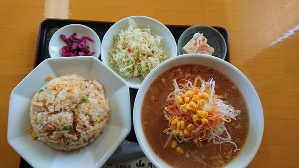 「日替わりランチ　８００円」@山水の写真