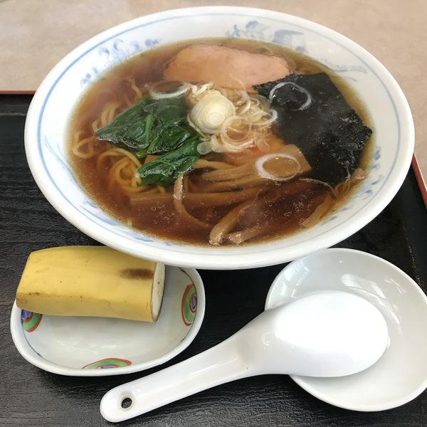 「ラーメン（￥500）」@そば処 若松の写真