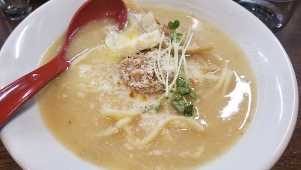 「１２月限定　ベジポタ味噌らあめん」@らあめん 寸八 総本店の写真