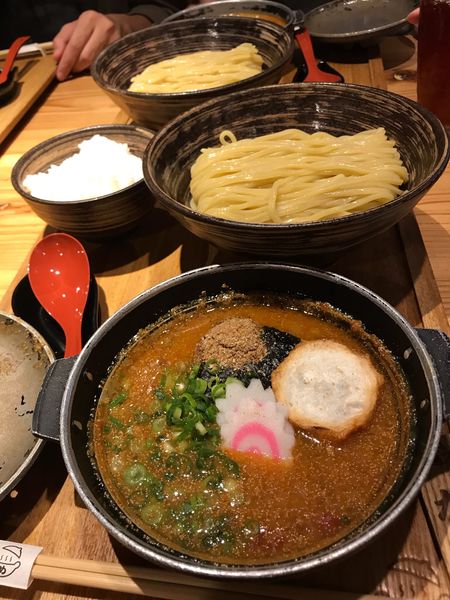 「元祖めんたい煮こみつけ麺」@元祖めんたい煮こみつけ麺の写真