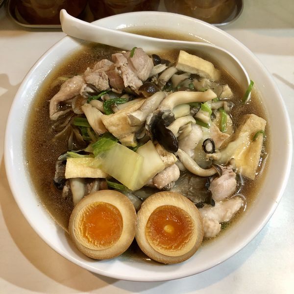 「【限定】鴨と茸の正油らーめん ￥980」@麺屋 扇 SENの写真