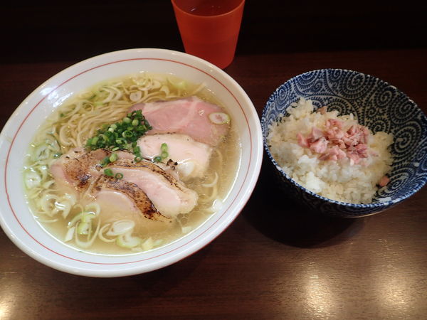 「(11/11夜限定) 地鶏そば(塩)」@零一弐三の写真