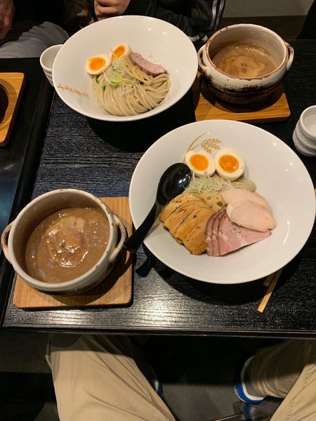 「白つけ麺TP肉の盛り合わせTP味付け玉子」@麺者 すぐれの写真