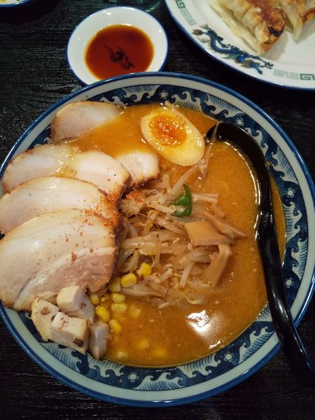 「味噌チャーシューめん」@らーめん食堂 れんげ 茅野店の写真