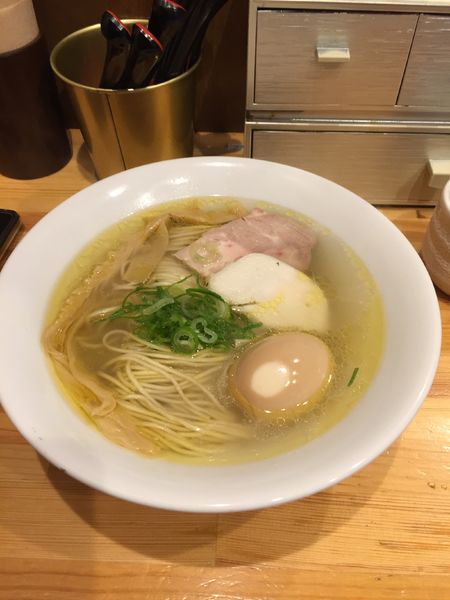 「塩そば＋和え玉」@自家製麺 竜葵の写真