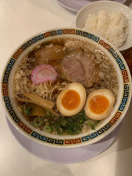 「中華そばランチセット(818円)」@肉そば麺達の写真
