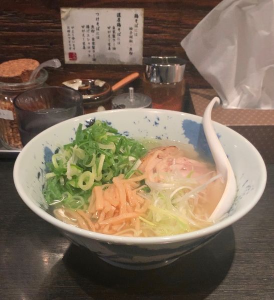 「鶏そば 青ネギ」@自家製麺 鶏そば 三歩一の写真