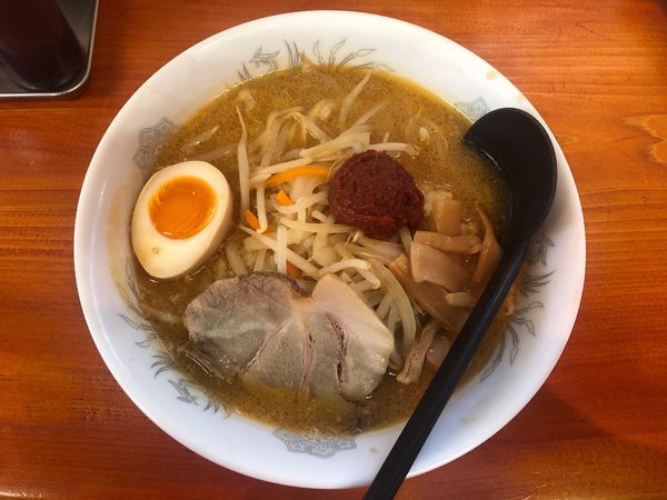 「美春辛味噌ラーメン+太麺変更」@らあめん 美春 桜川店の写真
