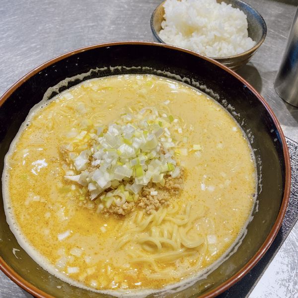 「担担麺＋御飯（小）」@高崎はた山の写真