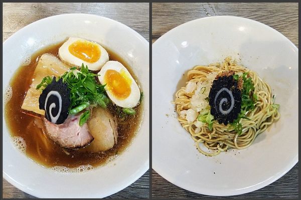 「ニボラーメン750円＋煮玉子100円＋和え玉200円」@ニボシラァメン コハクの写真