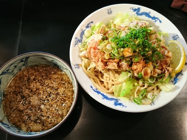 「【限定】油淋鶏つけ油そば ￥850」@麺家 うえだの写真