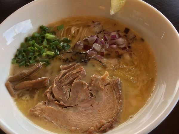 「鶏パンチ 太麺 かため」@鶏そばや 竜神洞の写真