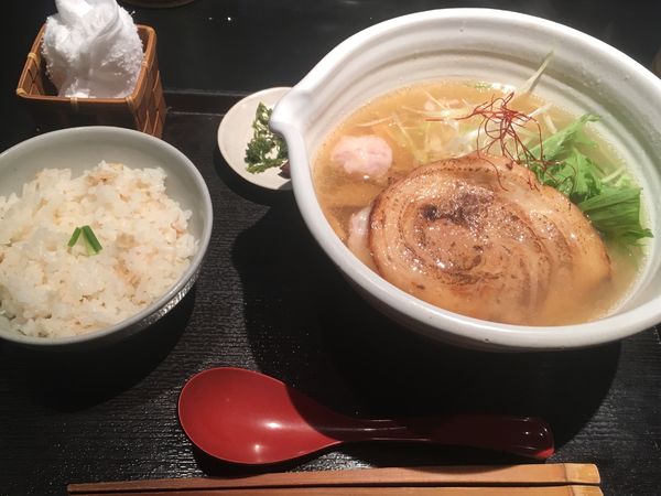 「銀笹ラーメン　半鯛飯」@麺処 銀笹の写真