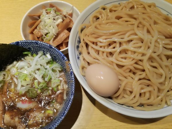 「つけ麺:850円(特盛:200円)+メンマ:150円」@くり山の写真