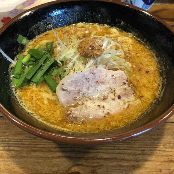 「海老味噌らーめん　シビれ追加」@唐唐郎の写真