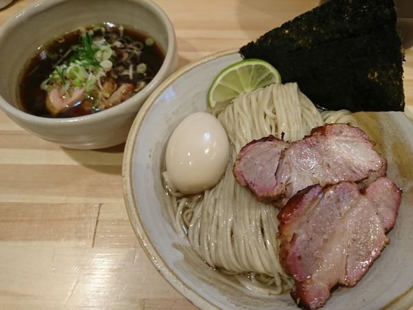 「鰹昆布出汁醤油つけ麺 特製(1300円)」@迂直の写真