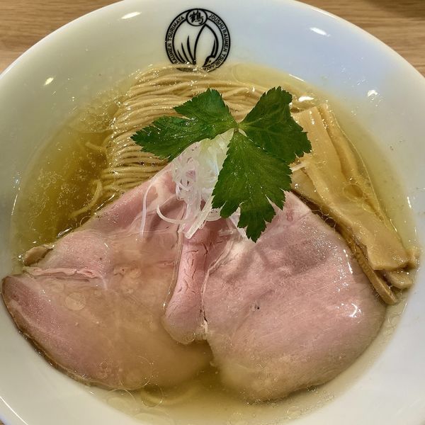 「塩そば＋サッポロラガー」@麺処 鶴舞屋の写真