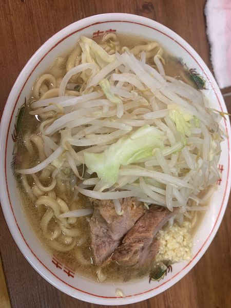 「小ラーメン　ニンニク・ヤサイ」@ラーメン二郎 品川店の写真