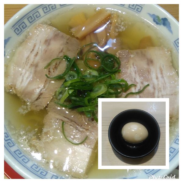 「会津山塩物語¥750+味玉（クーポン）」@麺処若武者 ASAKUSA 〜FUKUSHIMA NOODLE STYLE〜の写真