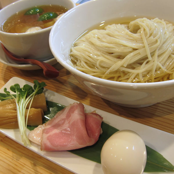 「濃厚清湯 白醤油つけ麺 1,000円」@自家製麺 くろ松の写真