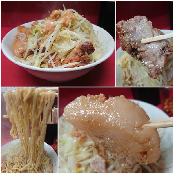 「汁なしラーメン＋豚ダブル」@ラーメン二郎 環七一之江店の写真