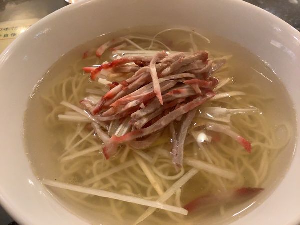 「ネギそば+半チャーハン 税込700円」@海南飯店の写真