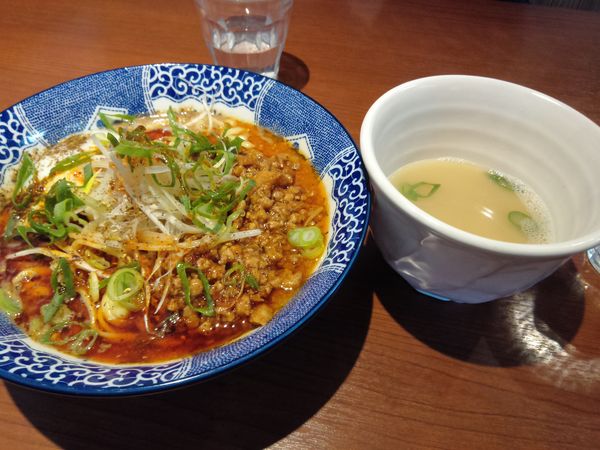 「汁なし担々麺スープ付」@中華そば 虎桜の写真