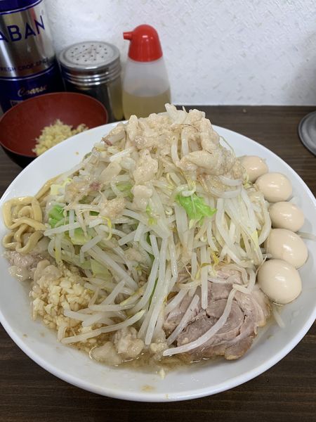 「ラーメン780円 うずら100円 しょうが50円」@ラーメン武丸の写真