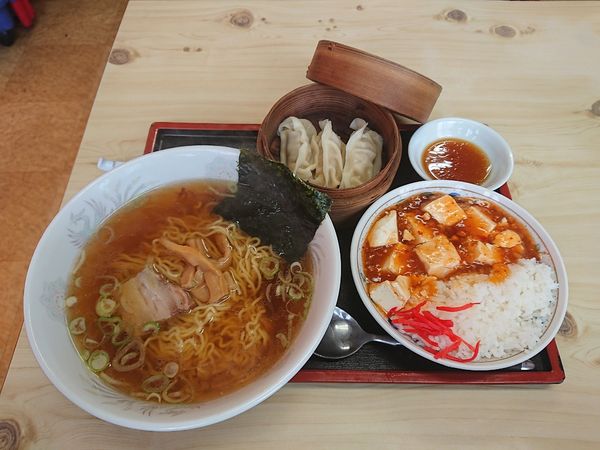 「よくばりセットマーボー 700円」@かっぱ飯店の写真