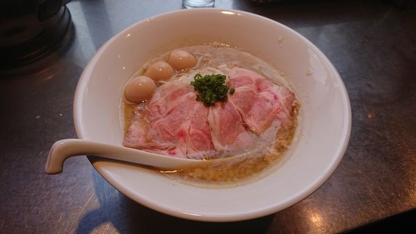 「コク旨帆立バターら～めんさんじ玉SP (自家製 生コンポーク」@さんじの写真