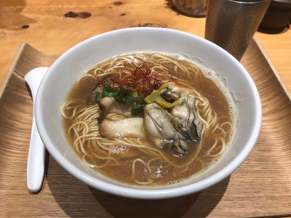 「牡蠣そば」@銀座 風見の写真