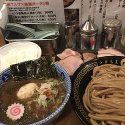 特製つけ麺(並)熱盛り+白飯(小)