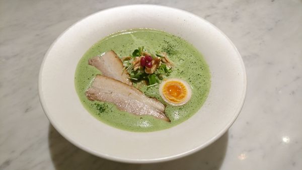 「【夜】抹茶鶏白湯らぁめん」@MENSHO SAN FRANCISCOの写真