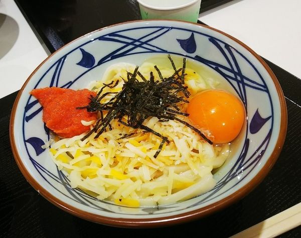 「明太チーズ釜玉590円」@丸亀製麺 イオンモール山形南店の写真